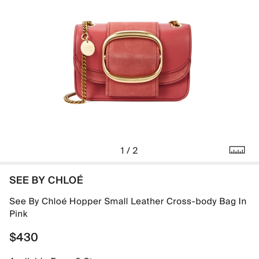 See By Chloe Hopper small leather crossbody